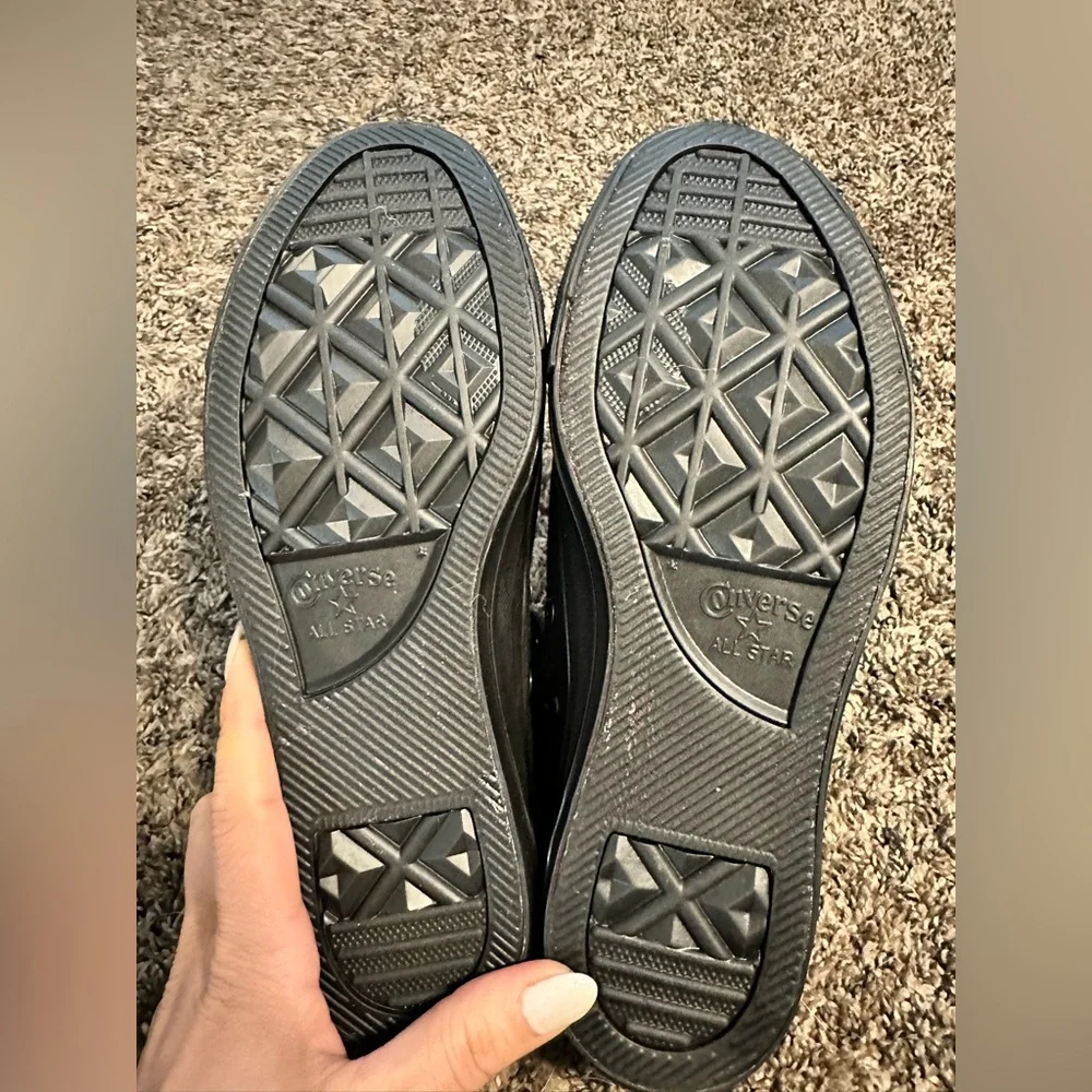 Unisex Converse Chuck Taylor All Star All Black Canvas High-Tops - Men’s Size 7 - Picture 7 of 7